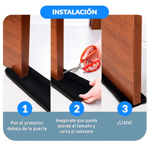 🚪🛡️ ¡Aíslalo Todo! Protector de Puerta contra Insectos, Ruido y Polvo 🌬️🦟🔇